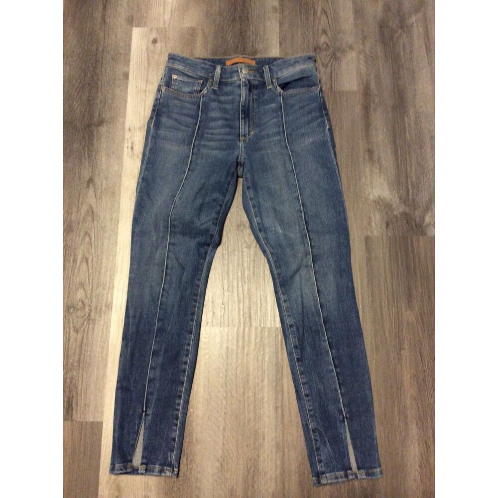 Joe's Jeans The Charlie High Rise Skinny Ankle Size 28W Front Seam